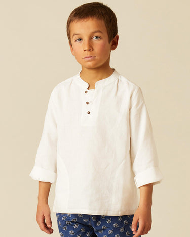 WHITE KURTA SHIRT