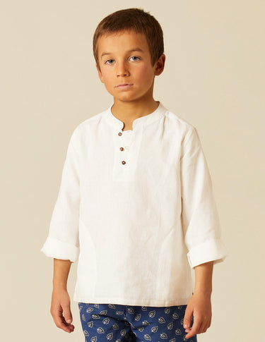 WHITE KURTA SHIRT