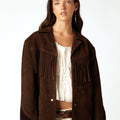 SUEDE FRINGED JACKET