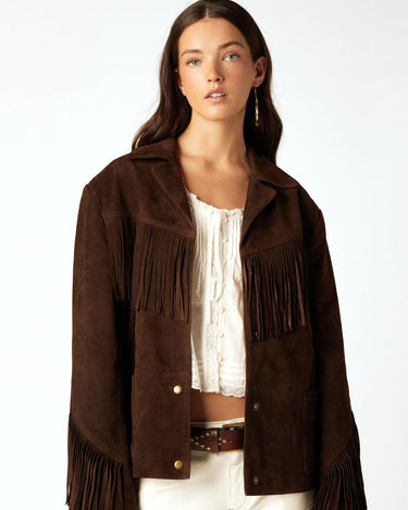 SUEDE FRINGED JACKET