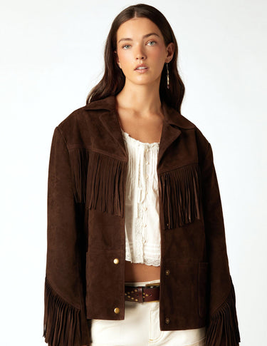 SUEDE FRINGED JACKET