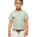 Short-sleeve green striped t-shirt