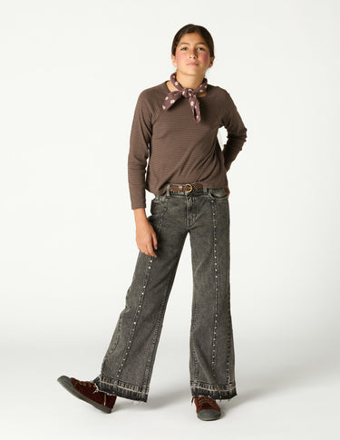 PANTALÓN DENIM DESFLECADO GREY