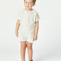WHITE PIQUÉ SET