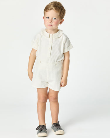 WHITE PIQUÉ SET