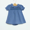 ANILINE BLUE SMOCK DRESS