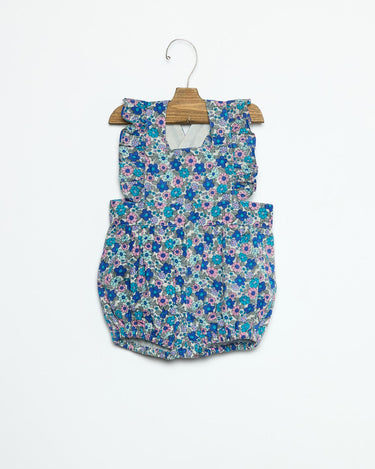 FROG PRINT DITSY BLUE