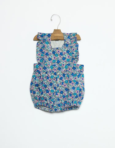 FROG PRINT DITSY BLUE