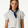 ECRU STRIPED SHIRT STITCHING