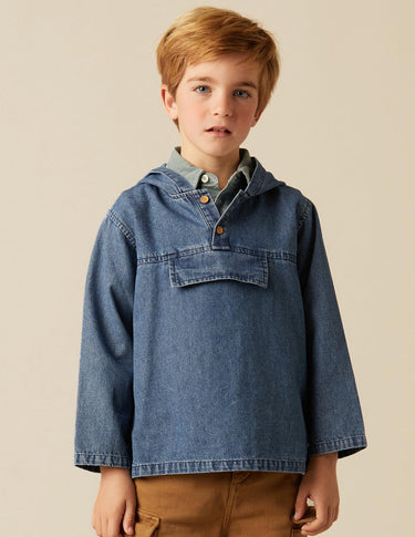 DENIM SWEATSHIRT