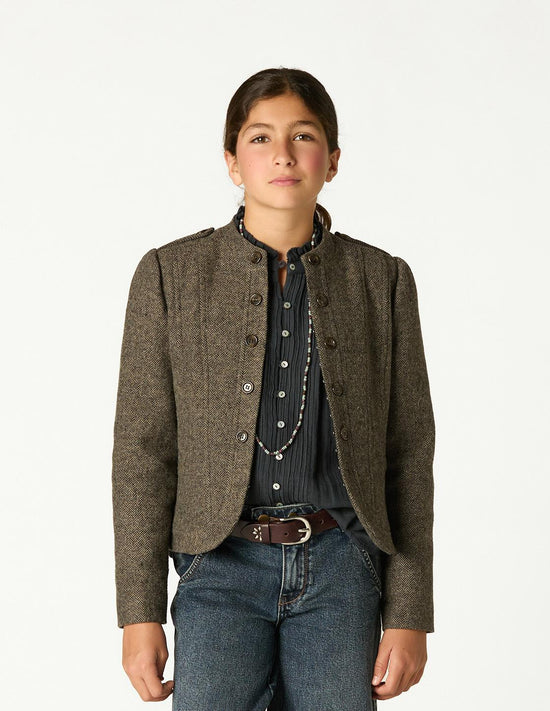 BLAZER MAO ESPIGA GRIS