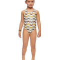 Traje baño ondas mostaza