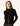 BLACK BUTTON RIBBED SWEATER