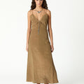 INCENSE MIDI SLIP DRESS