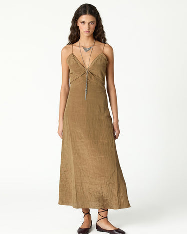 INCENSE MIDI SLIP DRESS
