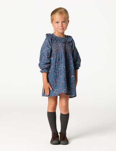 VESTIDO NIDO NIGHT GARDEN BLUE