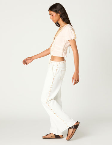 SHELL DENIM TROUSERS