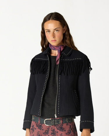 CHAQUETA FLECOS TACHAS