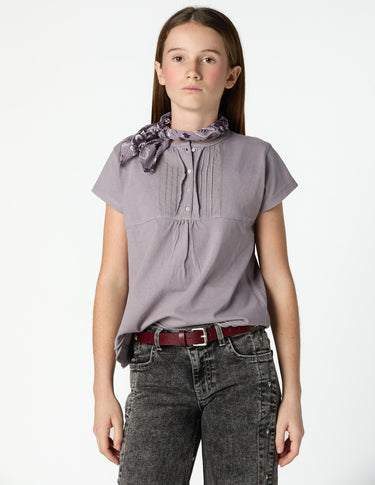 GATHERED OVERCAST T-SHIRT