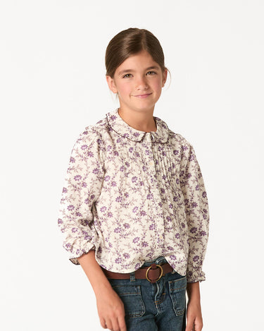 CAMISA BRIGHT FLOWERS PLUM