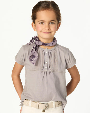 IRON GREY RUCHED T-SHIRT