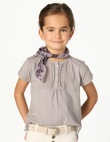 IRON GREY RUCHED T-SHIRT
