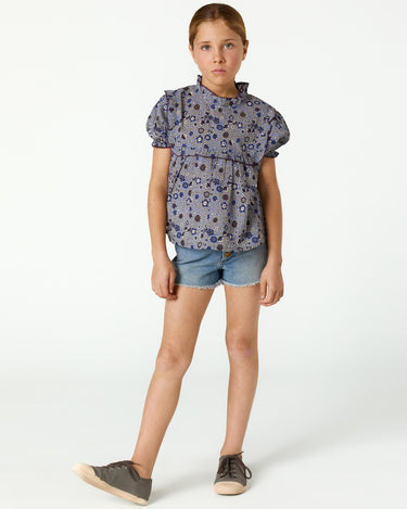 BLUE DENIM SHORTS