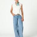 BLUE DISTRESSED DENIM JEANS