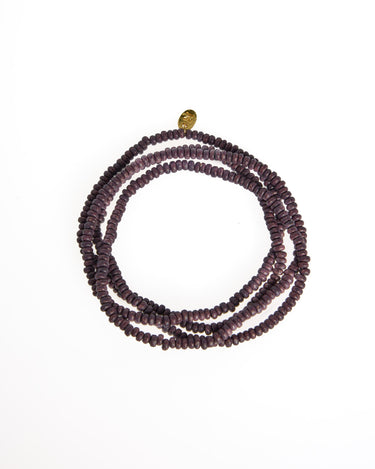 LONG BEAD NECKLACE CHOCOLATE