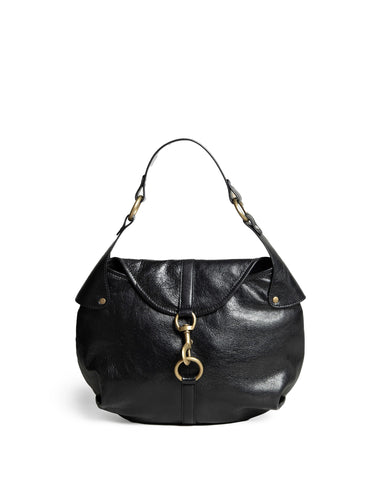 BLACK FLAP BAG