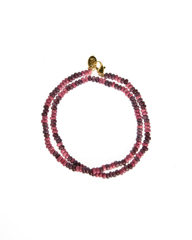 SHORT BLUSH MIX BEAD NECKLACE