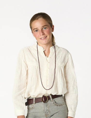 CAMISA JARETAS LACE ECRU