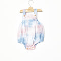 Blue tie-dye frog buttons