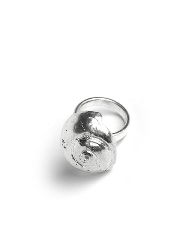 SILVER CONCH RING
