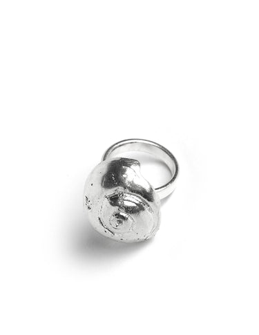 SILVER CONCH RING