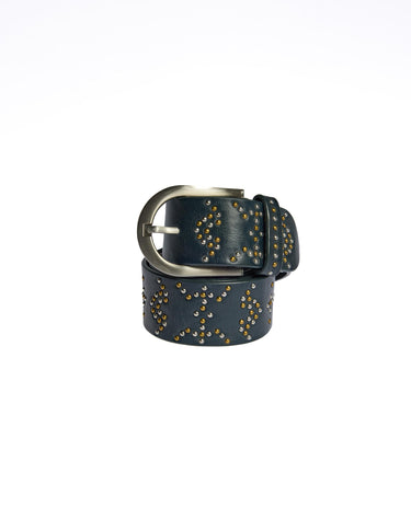 MIX STUDDED BELT BLUE