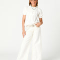 WHITE JEANS MINI STUDS