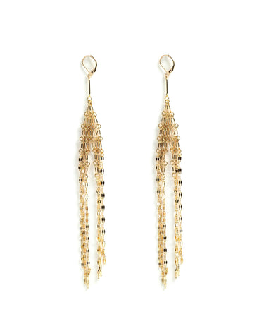 LONG GOLD CHAIN EARRING