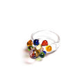 MULTICOLOR BEADED RING