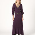KNIT DRESS WITH PLUMETI RUFFLE