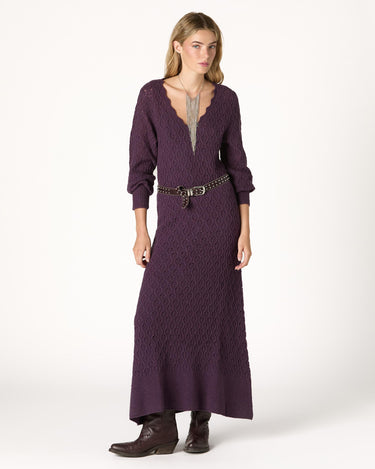 KNIT DRESS WITH PLUMETI RUFFLE