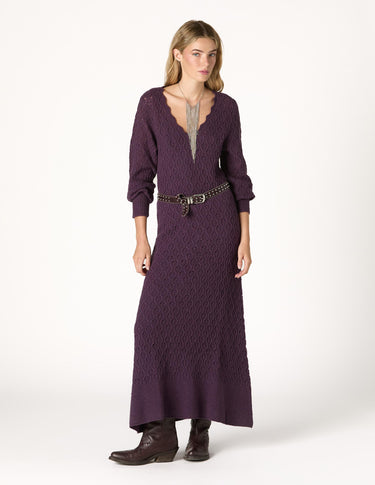 KNIT DRESS WITH PLUMETI RUFFLE