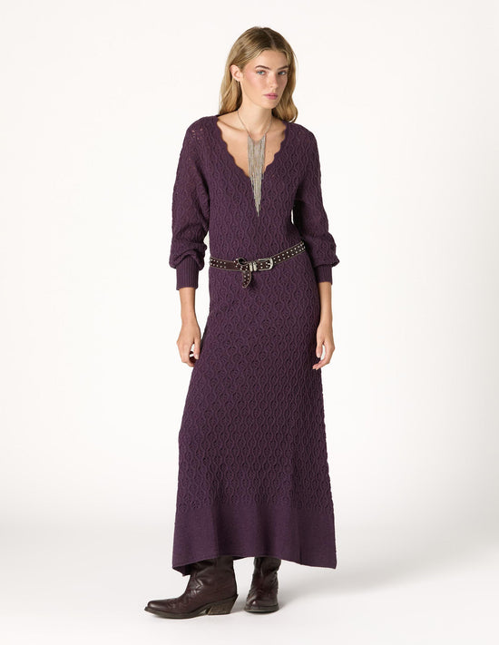 KNIT DRESS WITH PLUMETI RUFFLE
