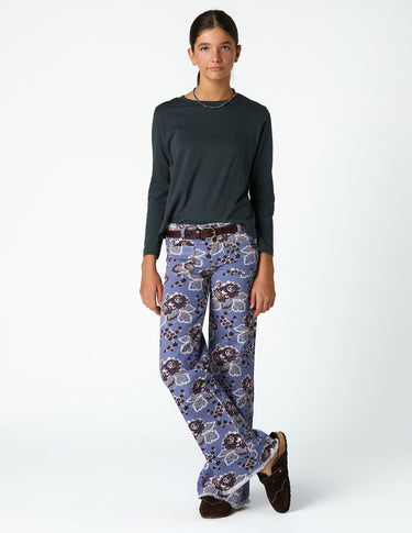 VINTAGE ANILINE BLUE PRINT POCKET TROUSERS