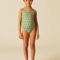 TRAJE BAÑO FLOR VERDE