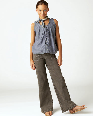 GREY PANTS POCKETS SEAMS