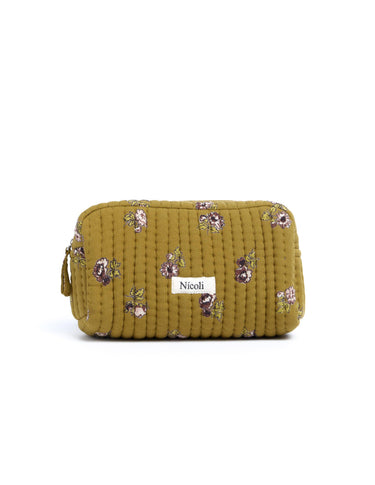 SMALL CURRY FLOWER TOILETRY BAG
