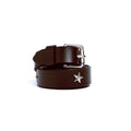 CHOCOLATE SILVER STAR BELT