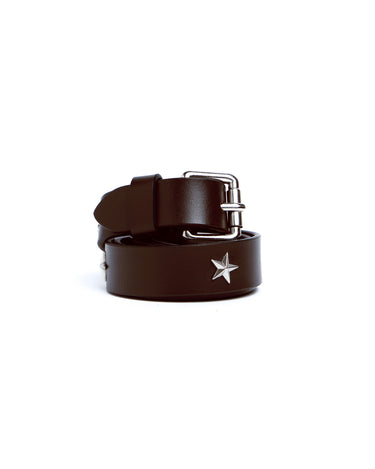 CHOCOLATE SILVER STAR BELT