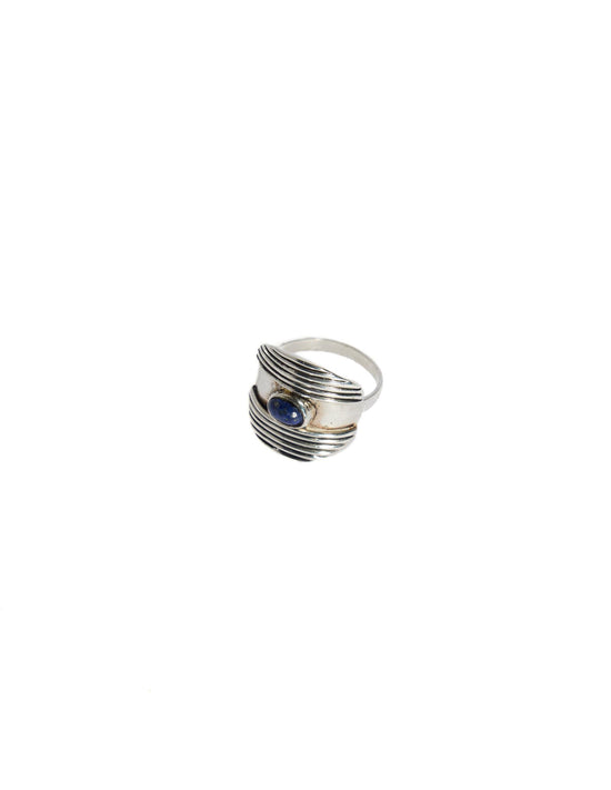 ANILLO PIEDRA REDONDA LAPISLAZULI